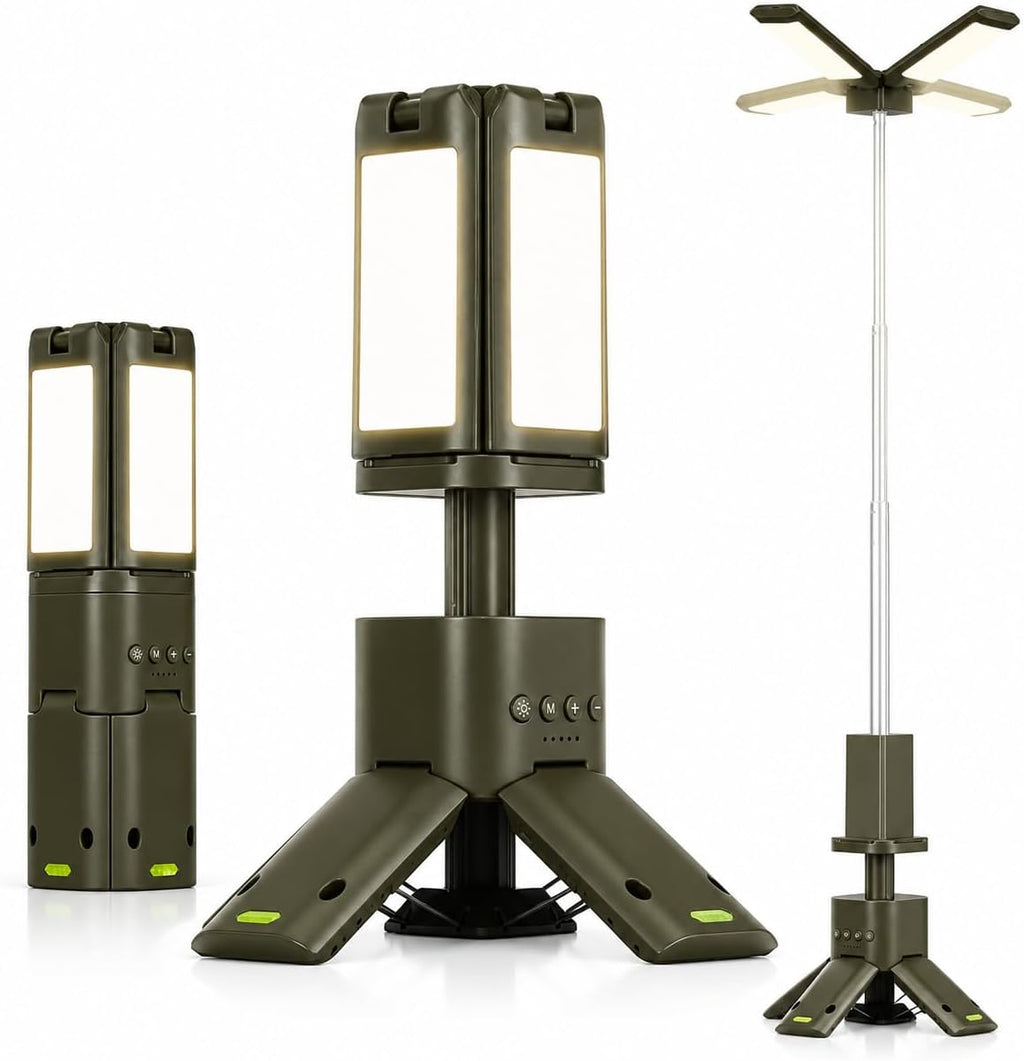 Telescopic Camping Lights Rechargeable 14000 Mah Rechargeable Magnetic Camping Lights,Telescopic Camping Lantern IPX5 Waterproof Flashlights, Outdoor Lights for Camping,Hiking